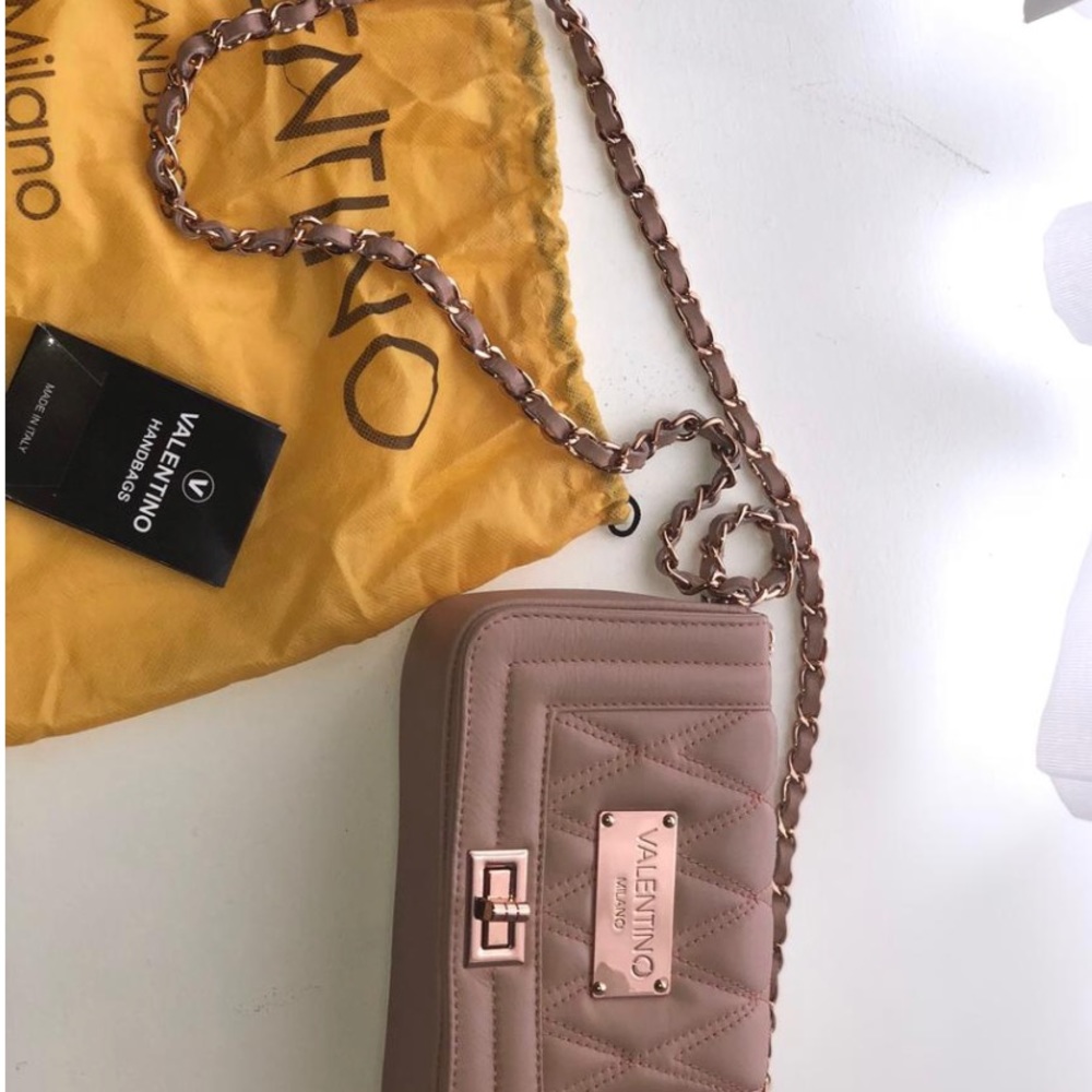 Blush & Rose Gold Valentino Shoulder Bag - Picture 3 of 6